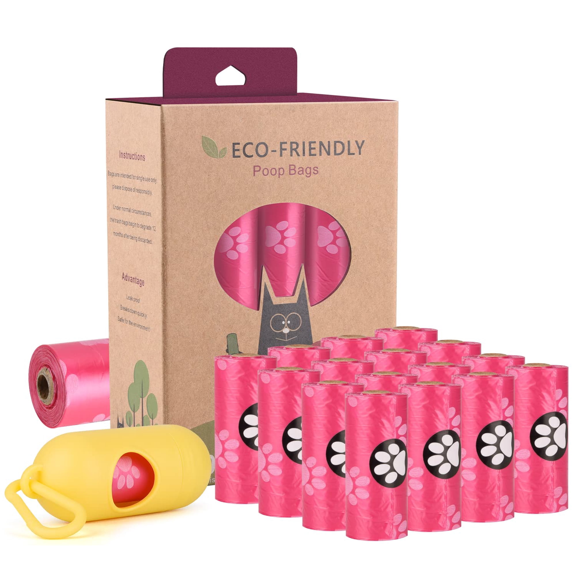 Bolsas Biodegradables Para Excrementos De Perro Con Soporte Wdfaack 240 Bolsas