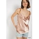 thumbnail image 5 of Camisola de Satén con Cuello Vuelto y Tirante de Cadena Color Topo S, 5 of 5