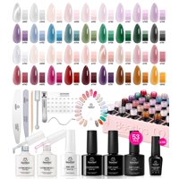 Beetles Gel Polish - Set De Esmaltes De Uñas Beetles Jelly Gel, 36 Colores Con Capa Base