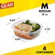 thumbnail image 2 of Contenedor de alimentos Glad 709 ml, juego de 4, Serie Design, 2 of 6