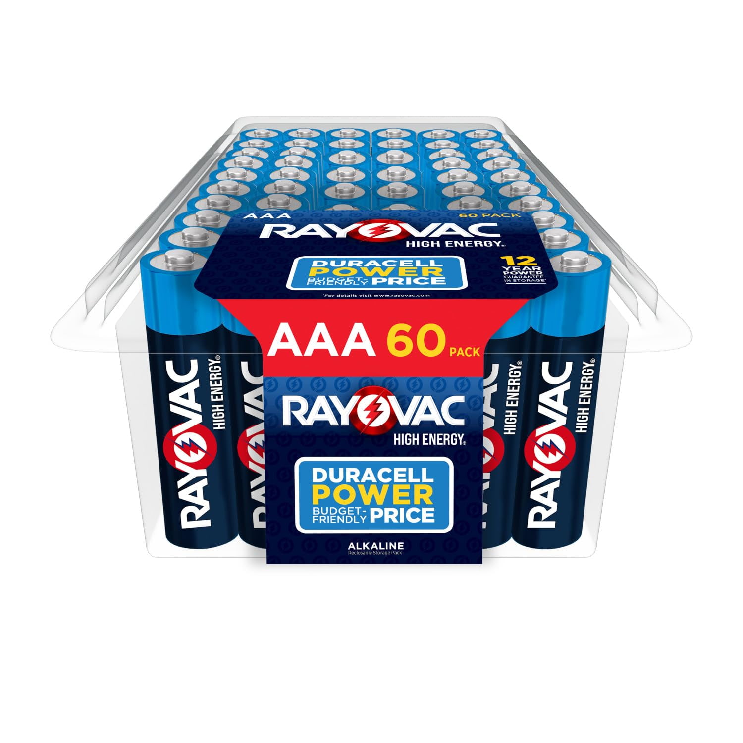 Batería Alcalina Aaa De Alta Energía Rayovac, Paquete De 60