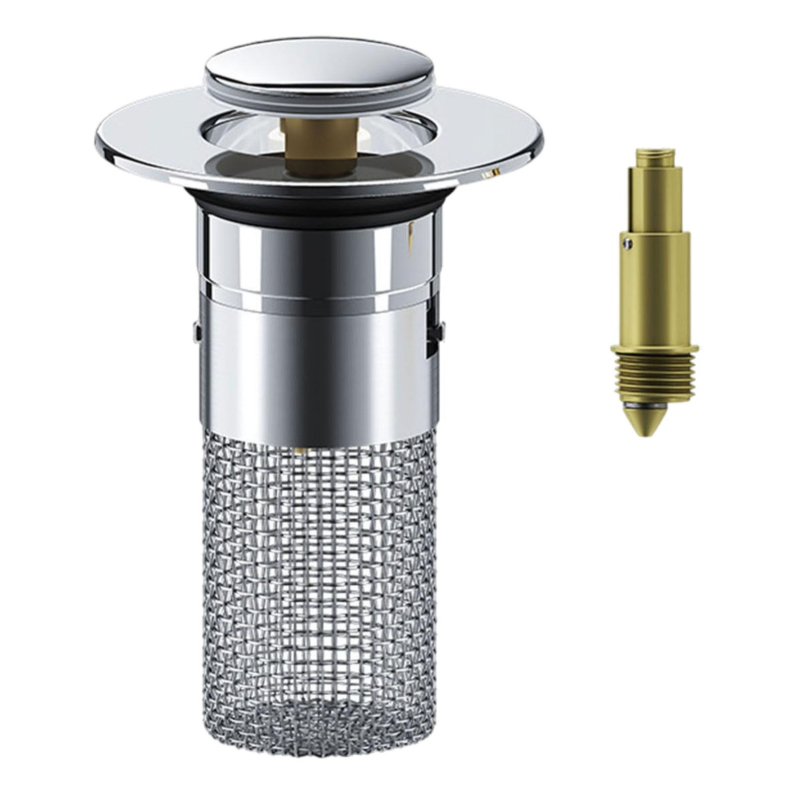 Magideal - Colador De Desagüe Para Lavabo De Baño, Tapón De Desagüe Para Lavabo, Práctico Y Resistente, Filtro Para Lavabo De Baño, Tapón Para Bañera, Cocina,