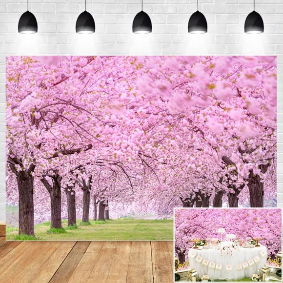 FONDO FOTOGRÁFICO shensu 3 m x 2,2 m Cerezos en Flor