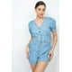 thumbnail image 1 of Conjunto de Top y Shorts de Mezclilla con Botones Al Frente, 1 of 5