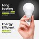 thumbnail image 4 of Paquete de 24 bombillas LED Feit Electric A19, 10 W, 800 lm, 3500 K, E26, 4 of 8