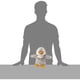 thumbnail image 4 of Un peluche apto para microondas calienta un pingüino gris con calor, 4 of 4