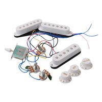 Magideal - De Pastillas De Guitarra Con Potenciómetro De Pastilla Circuito De Línea Pastilla Inconfundible Inconfundible Para Piezas De Instrumentos De , Blanco