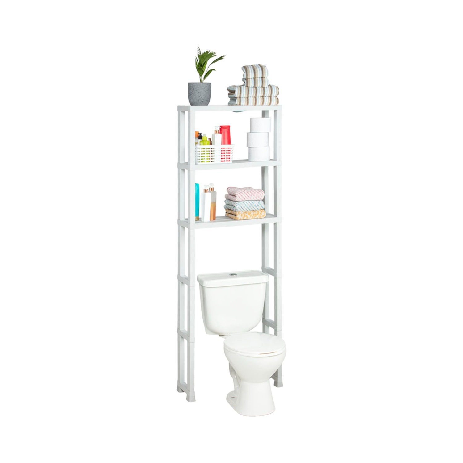 Rimax - Estante Organizador Para Baño 3N Blanco