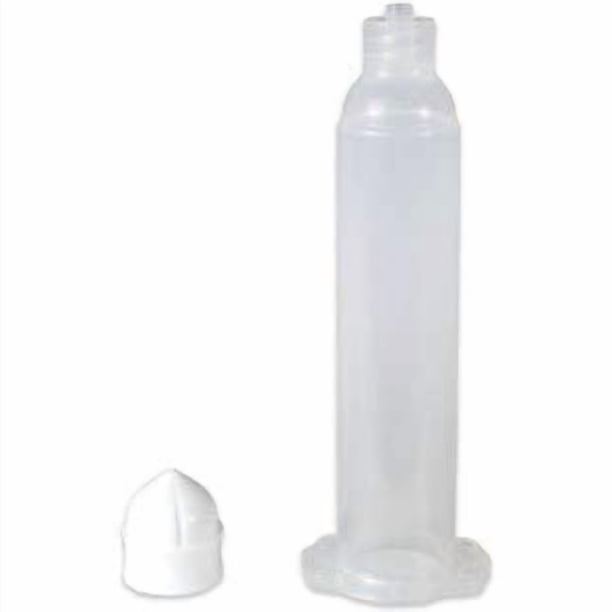 Sistema de dispensación de fluidos EFD Nordson Optimum Nordson 7366044, barril de jeringa de 3 cc con émbolos, transparente — paquete a granel de 100