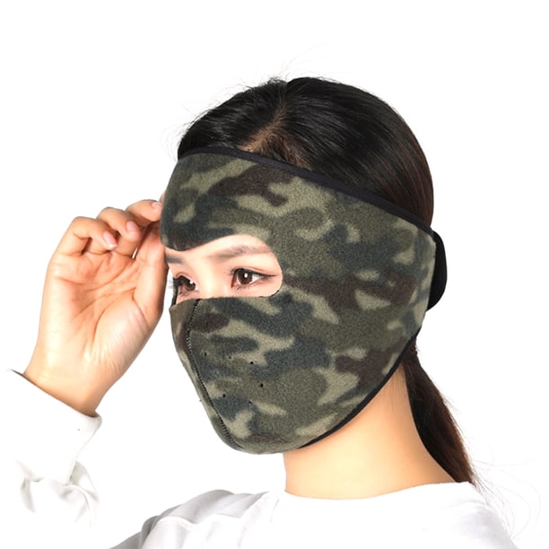 Mascarilla facial, gorra de invierno para motocicleta, a prueba de viento, máscara de media cara para hombres y mujeres