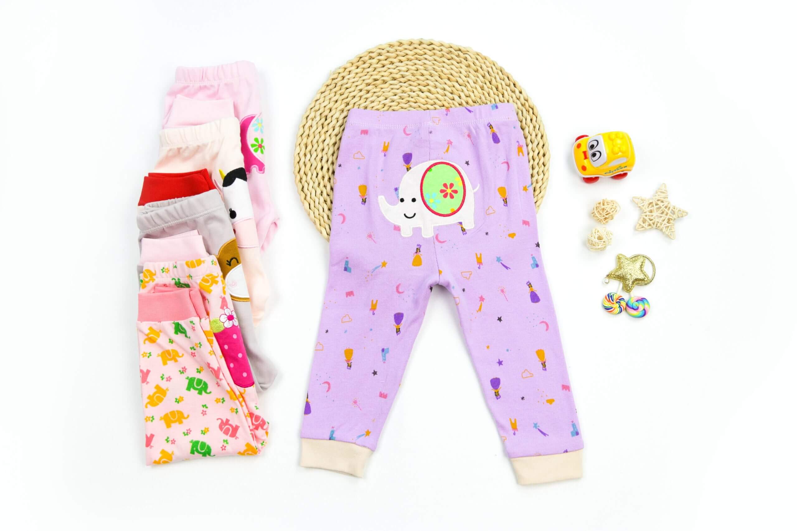 Babykids Divana - Set 5 Pantalones De Algodon Bebe 6M Niña