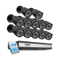 Sistema De Cámaras De Seguridad Zosi 3K Lite 16Ch Con 12 Cámaras De 2Mp