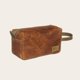 thumbnail image 1 of Neceser Estuche de Cuero Natural Lluta OLKI - Caramel con Verde, 1 of 7