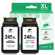 thumbnail image 1 of Cartucho de tinta COLORETTO 245XL 246XL para Canon TS202 MX490 TR4520, 1 of 7