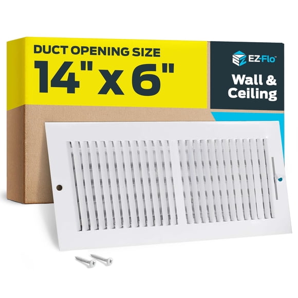 Rejilla de Ventilación EZ-FLO 36 x 15 cm Blanco Pared/Techo