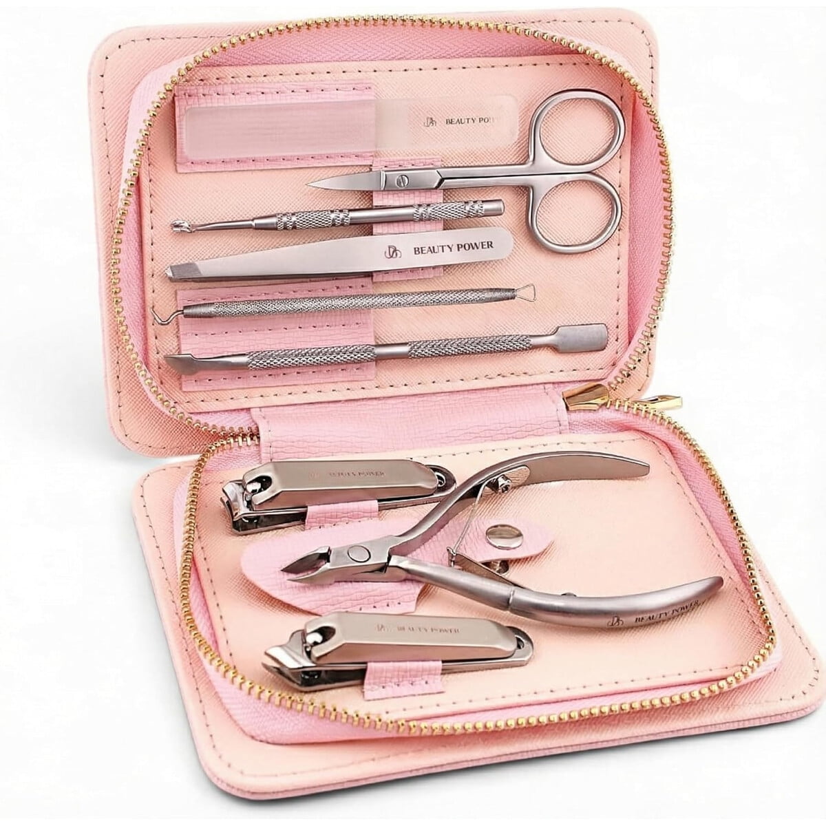 Set Manicure Pedicure Beautypower 9 En 1 Acero Inoxidable