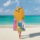 thumbnail image 5 of Hora de Aventura Manta Capa con Capucha Anti-Bolitas, Manta de Lana Ártica Suave, Manta Portátil de Felpa Ligera y Lujosa, Poncho para Siesta en Casa y Oficina, 100*130cm, 5 of 6