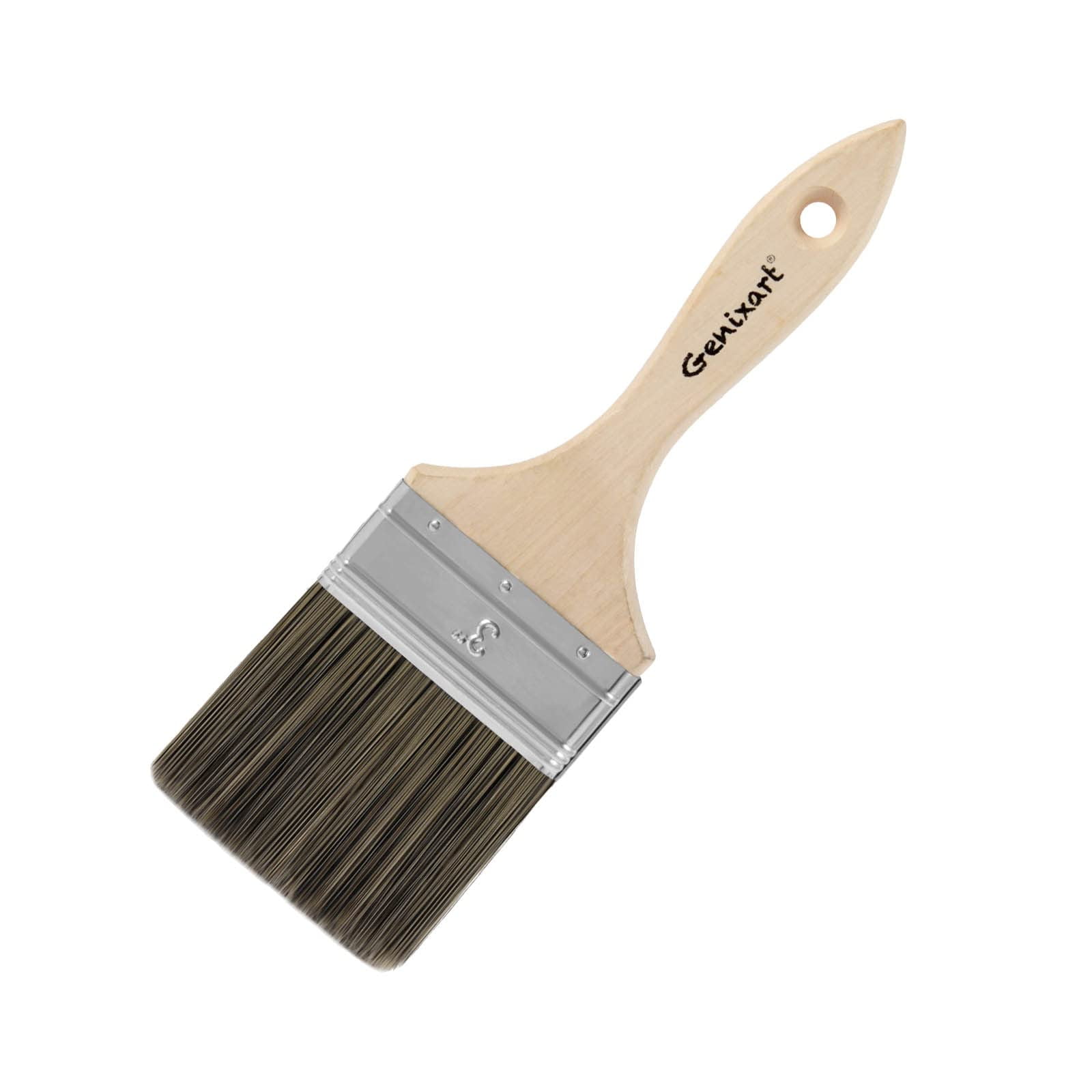 Pincel Genixart De Doble Grosor, 3 Pulgadas, Para Pared Y Valla