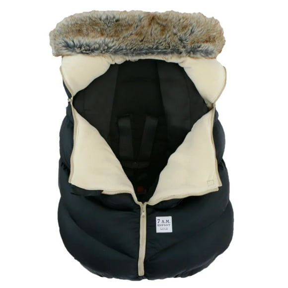Cobertor Silla Auto Cocoon- Negro Faux Fur