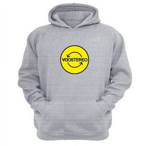 Genérico - Polerón Canguro Soda Stereo Gris Claro Talla M Unisex