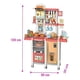 thumbnail image 3 of Gran Cocina Infantil Moderna 100 cm con Efecto de Vapor Real, Agua y 66 Accesorios rosada, 3 of 5