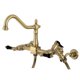 thumbnail image 1 of Grifo Kingston Brass Duchess de puente para montaje en pared con rociador, 1 of 9