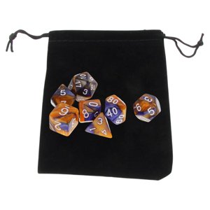 Bothyi - Juego De Dados De 7 Piezas Juguete De Entretenimiento Para Fiestas Juegos De Mesa Accs Naranja