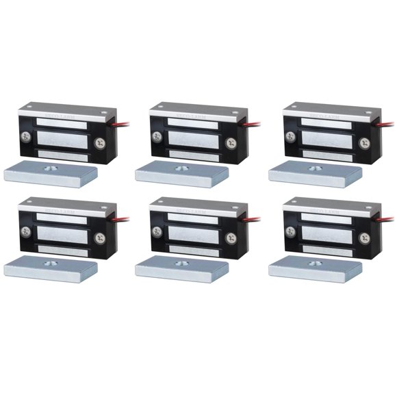 Juego de 6 cerraduras electromagnéticas Seco-Larm 36 kg‑51 kg 12‑24 V DC