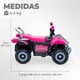 thumbnail image 3 of Moto Niños Cuatrimoto Eléctrica Estilo Mario Kart Fucsia, 3 of 6