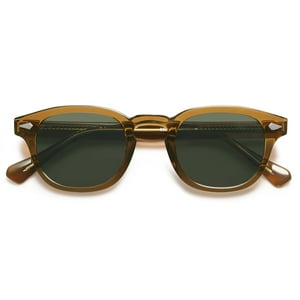 Gafas De Sol Sojos Retro Round Sj2251 Uv400 Verde Oliva/Verde Oscuro