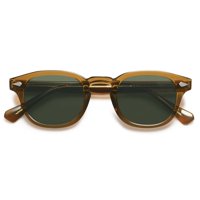 Gafas De Sol Sojos Retro Round Sj2251 Uv400 Verde Oliva/Verde Oscuro
