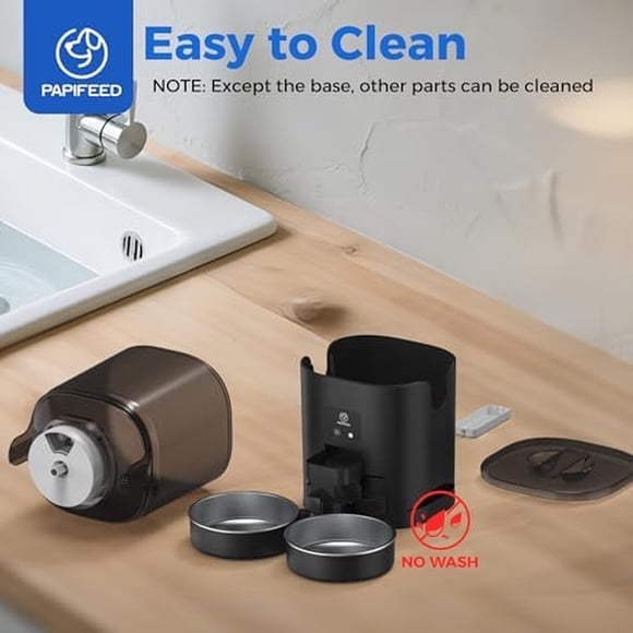 Comedero Automatico Gato PAPIFEED 7L WiFi Doble Bowl 2.4GHz