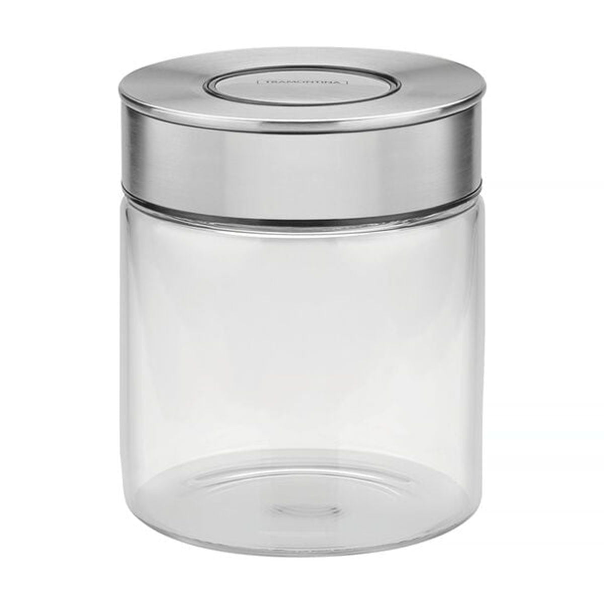 Contenedor De Vidrio Purezza Con Tapa De Acero Inoxidable De 0,7l Tramontina