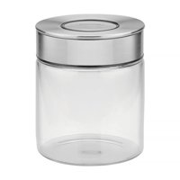 Contenedor De Vidrio Purezza Con Tapa De Acero Inoxidable De 0,7L Tramontina