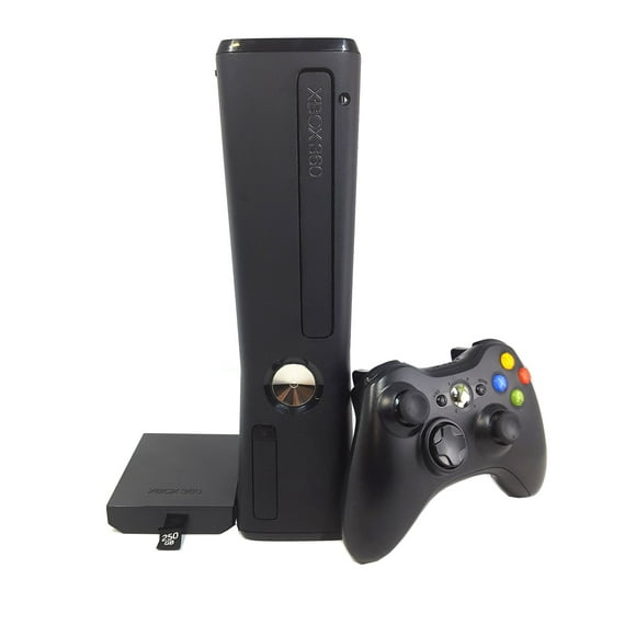 Microsoft Xbox 360 Slim 250 GB Negro - Reacondicionado