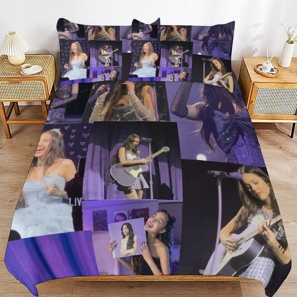 Olivia Isabel Rodrigo Breathable Texture Daily Sleep Smooth Zipper Comfort Material Duvet Cover Sets Quality Bed