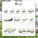 thumbnail image 2 of Funda para silla de exterior LSongSKY para silla giratoria de patio, paquete de 4, impermeable, 2 of 9