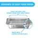 thumbnail image 5 of Recipiente desechable para alimentos MontoPack de 2 libras con capacidad para 100 unidades, 5 of 7