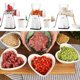 thumbnail image 5 of Picadora de carne manual LHS con cuchillas de acero inoxidable blanca, 5 of 7
