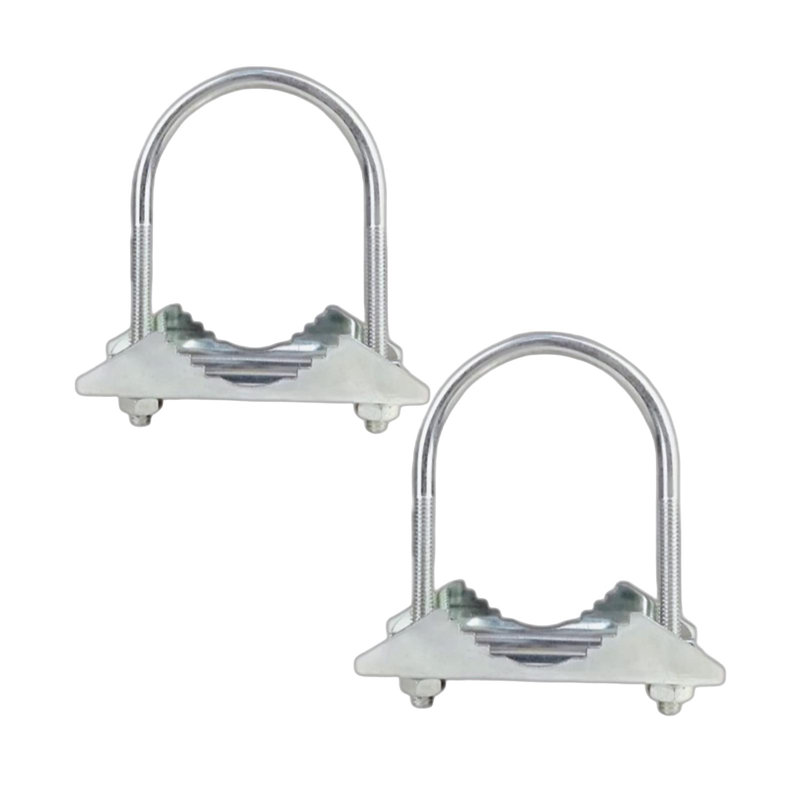 Bothyi - 2 Piezas De Abrazadera De Montaje De Antena, Abrazadera De Tubo Con Perno En U Para Antena De Casa Y Exterior