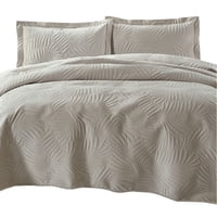 Mallorca - Quilt Liso Velvet Ibiza Crudo 1,5 Plazas