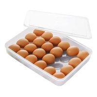 Genérico - Huevera Organizador De Huevos Bandeja Para 24 Huevos C/ Tapa
