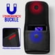 thumbnail image 3 of Funda para Galaxy Z Flip 3 5G, estilo vertical de piel vegana negra con trabilla para cinturón, clip metálico y cierre magnético, para Samsung Z Flip 5, Z Flip4, Z Flip3, Huawei P50 Pocket y Huawei Po, 3 of 7