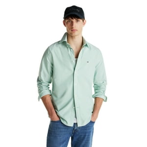 Camisa Tommy Hilfiger Heritage Oxford Solid Regular Para Hombre