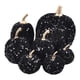 thumbnail image 4 of 7 Calabazas Artificiales Con Purpurina Para Mesa De Fiesta De Otoño, Surtidas, De Terciopelo Negro, 4 of 5