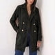 thumbnail image 1 of Abrigo Trench Mujer Cotelé Con Botones, 1 of 9