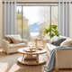 thumbnail image 4 of Cortinas Pitalk de lino gris claro, 214 cm de longitud, 2 paneles, 84 litros, 4 of 8