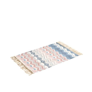 Set De 3 Alfombras De Lino 60X90 Cm Para Bajada De Cama V10