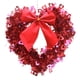 thumbnail image 4 of Corona de corazón con lazo, decoración del Día de San Valentín, corona de puerta, guirnalda Artificial para paredes, aniversario, ventanas interiores,, 4 of 5