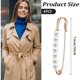 thumbnail image 2 of Gold Pearl Brooch Pins for Women, 4-Piece Large Safety Pins, 2 of 3